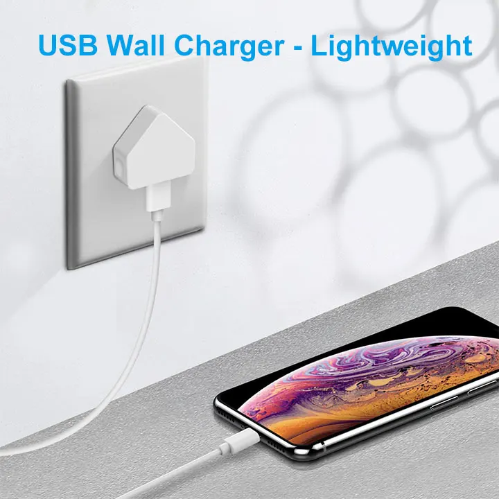  Быстрая зарядка адаптер USB порт 3 контактный разъем зарядного устройства стандарта Великобритании для i