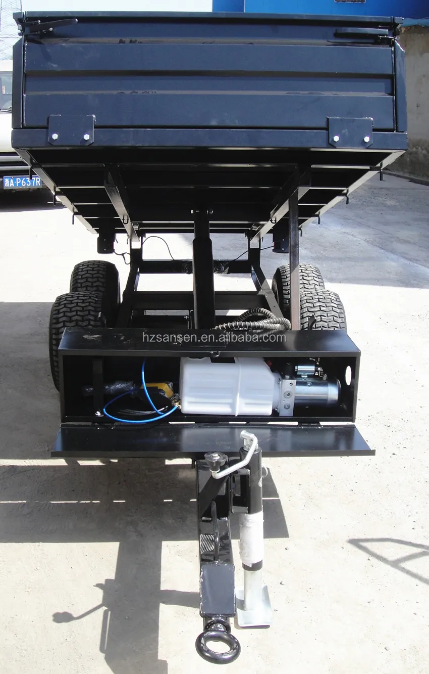 Сельскохозяйственный транспортный самосвал с гидравлическим подъемником тракторный прицеп вездеходный