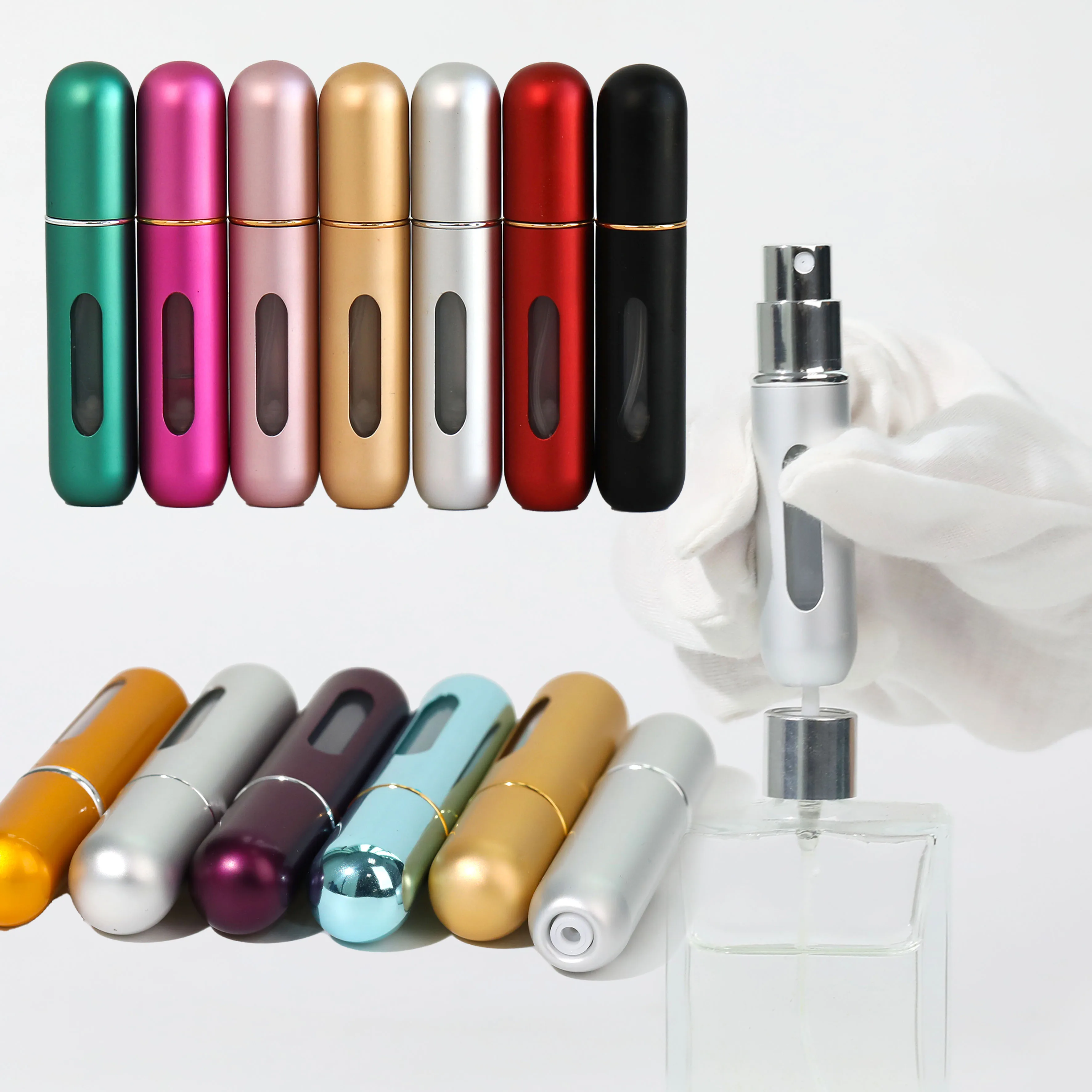 For Free Sample 5Ml Refillable Bottom Perfume Bottle Empty Mini Travel Perfume Atomizer Travel Perfume Bottle
