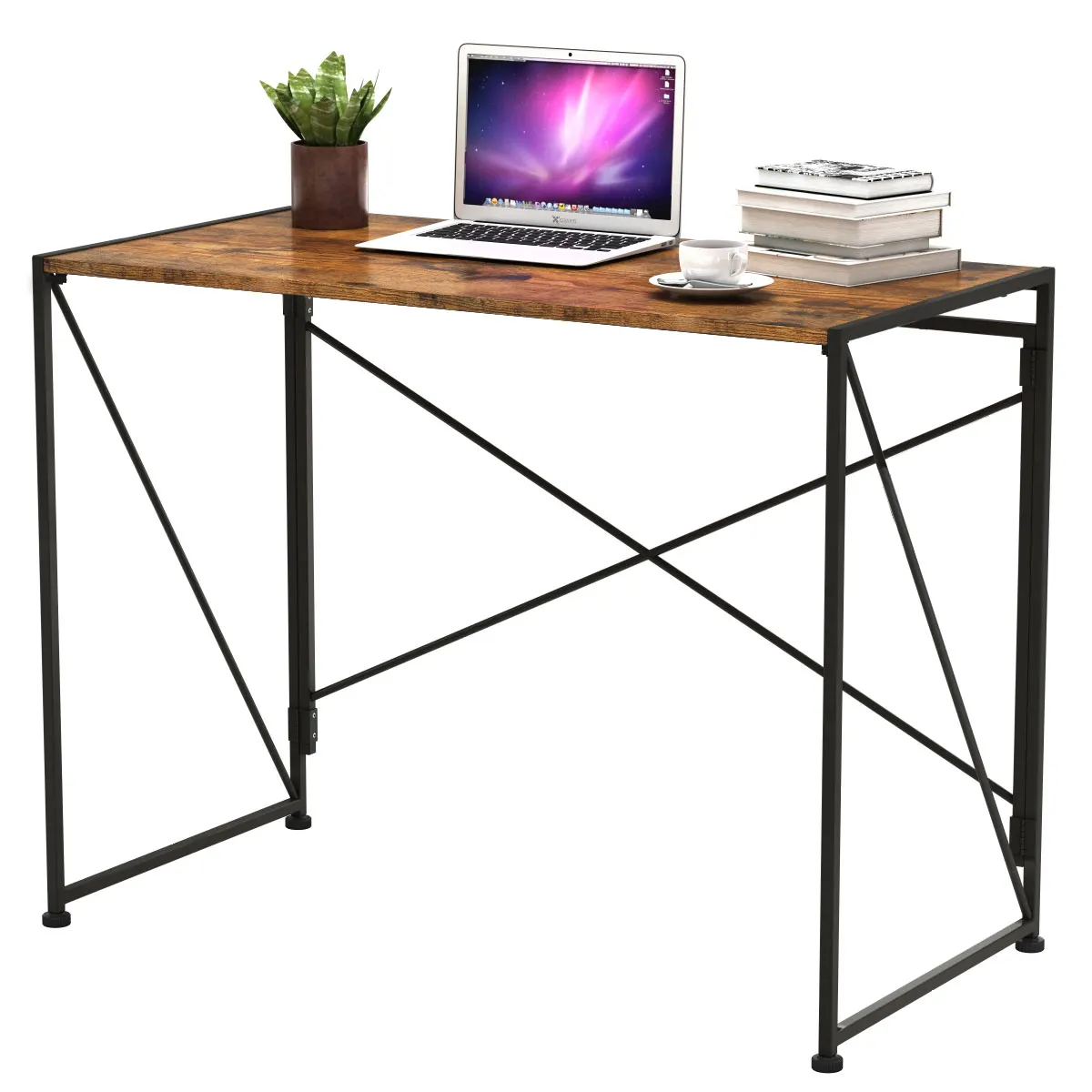 складной домашний офисный детский компьютерный Рабочий стол с дешевой ценой черный компьютерный стол для сборки