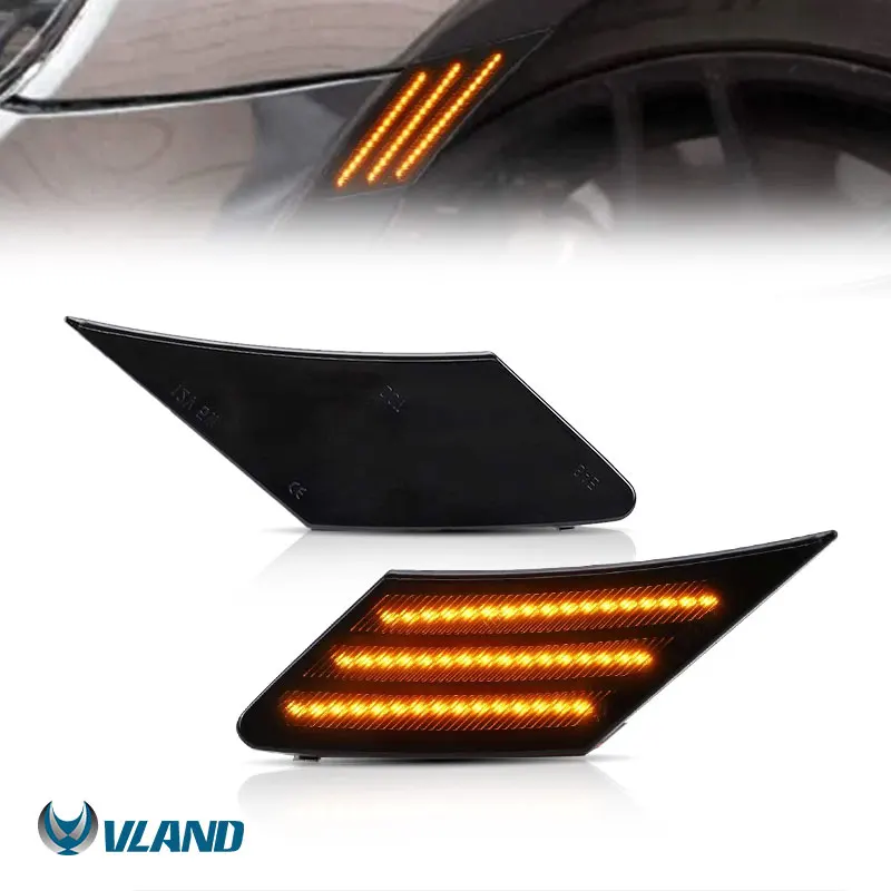 VLAND Factory LED Side Marker Lamps For Subaru BRZ Scion FRS Toyota GT86 2013-2019 with Amber Daytime Running Lights