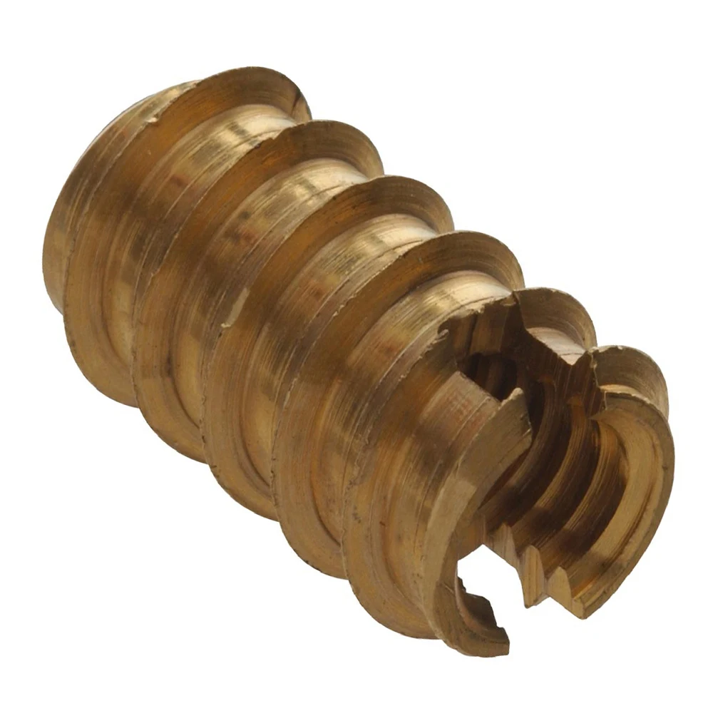 Knurling Threaded Insert Brass Insert Nut M2 M3 M4 Thread Bolt Nut For Wood Automobile & Plastic Injection