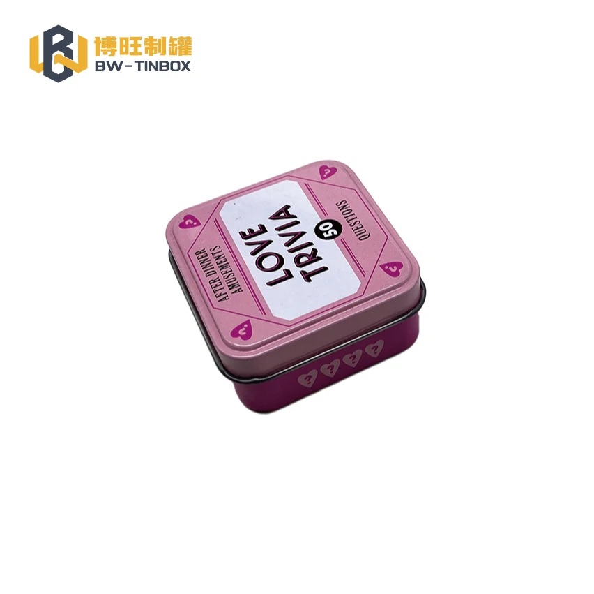 Custom cookie tin can caned food tin packaging metal boxes embossed cookie tin jars