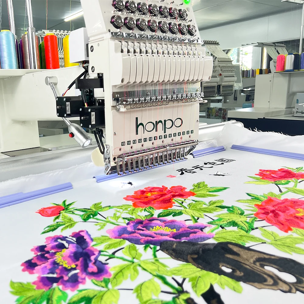 Factory Price honpo Single Head Embroidery Machine with Computerized Industrial Embroidery Machine 800*500