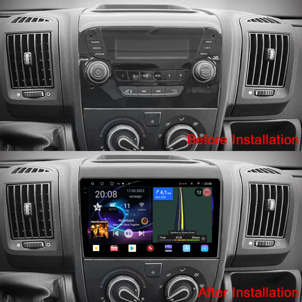 Penhui Android Car DVD  Player for Fiat Ducato 3 2011 - 2022 For Peugeot Boxer 2 2011 - 2022 For Citroen Jumper 2 2011 - 2022 Ra