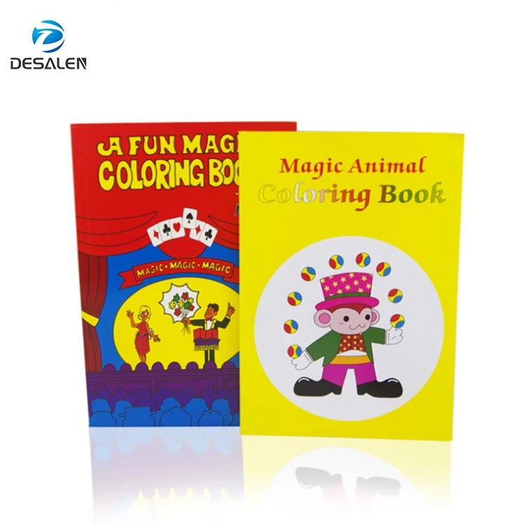 Desalen M Size Kids Stage Magic Trick Cards Book Toy Prop Magic Coloring Book