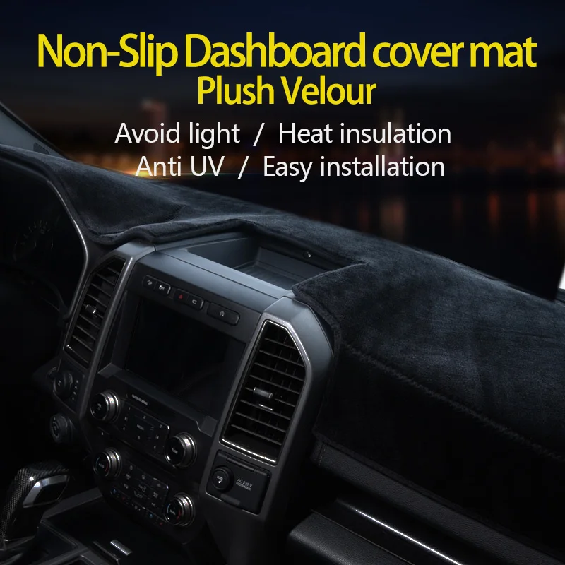 velour plush material F-150 Dashboard Cover Mat  dash cover mat