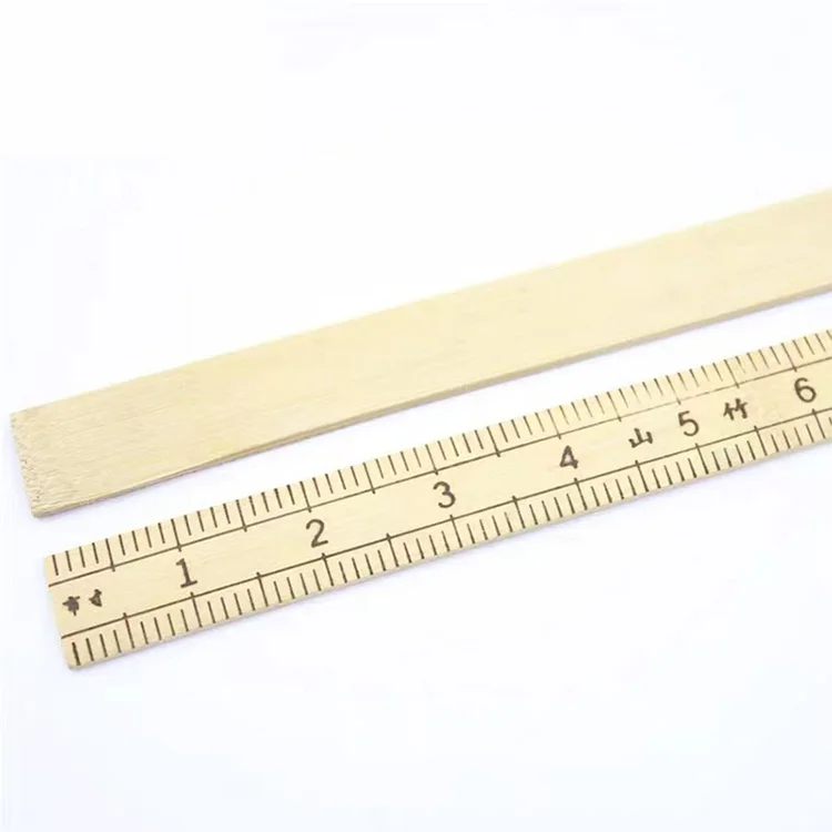 Environmentally Friendly Bamboo Material Ruler Centimeter Metric Straight Bamboo Ruler