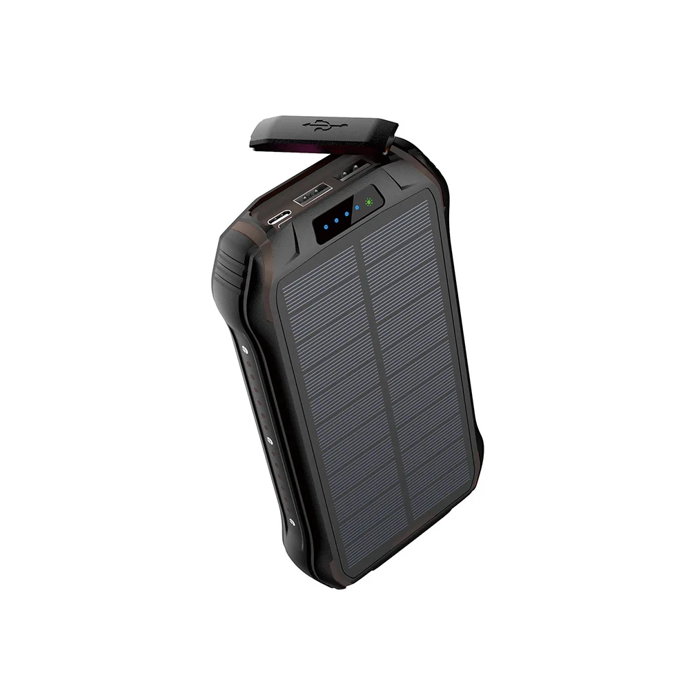 hot sale IP66 waterproof Solar panel waterproof 26800mAh solar charger power bank
