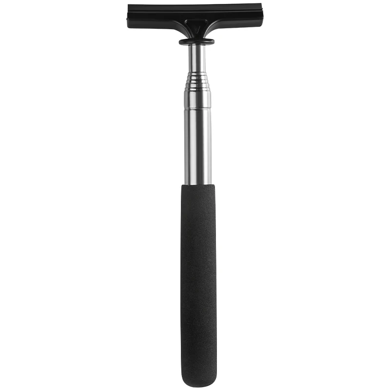 Car Rearview Mirror Wiper Telescopic Auto Mirror Squeegee Cleaner 98cm Long Handle Car Cleaning Tool Mirror Glass Mist Cleaner