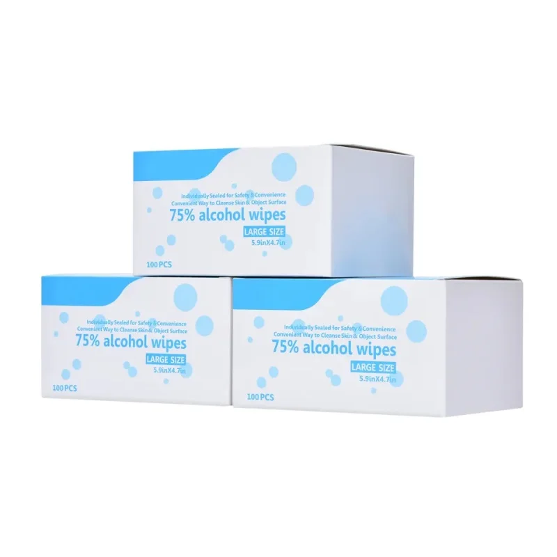 Печатный логотип, Лидер продаж, заводская цена, одноразовые 70% стерильные влажные салфетки, спирты, подготовительные прокладки