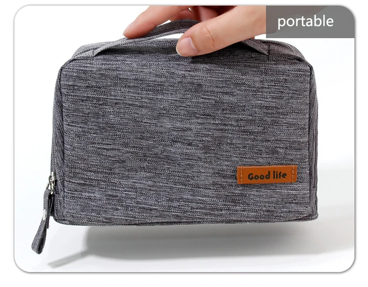 Multifunctional travel digital cable storage bag lightweight waterproof travel electronic accessories organizer pouch