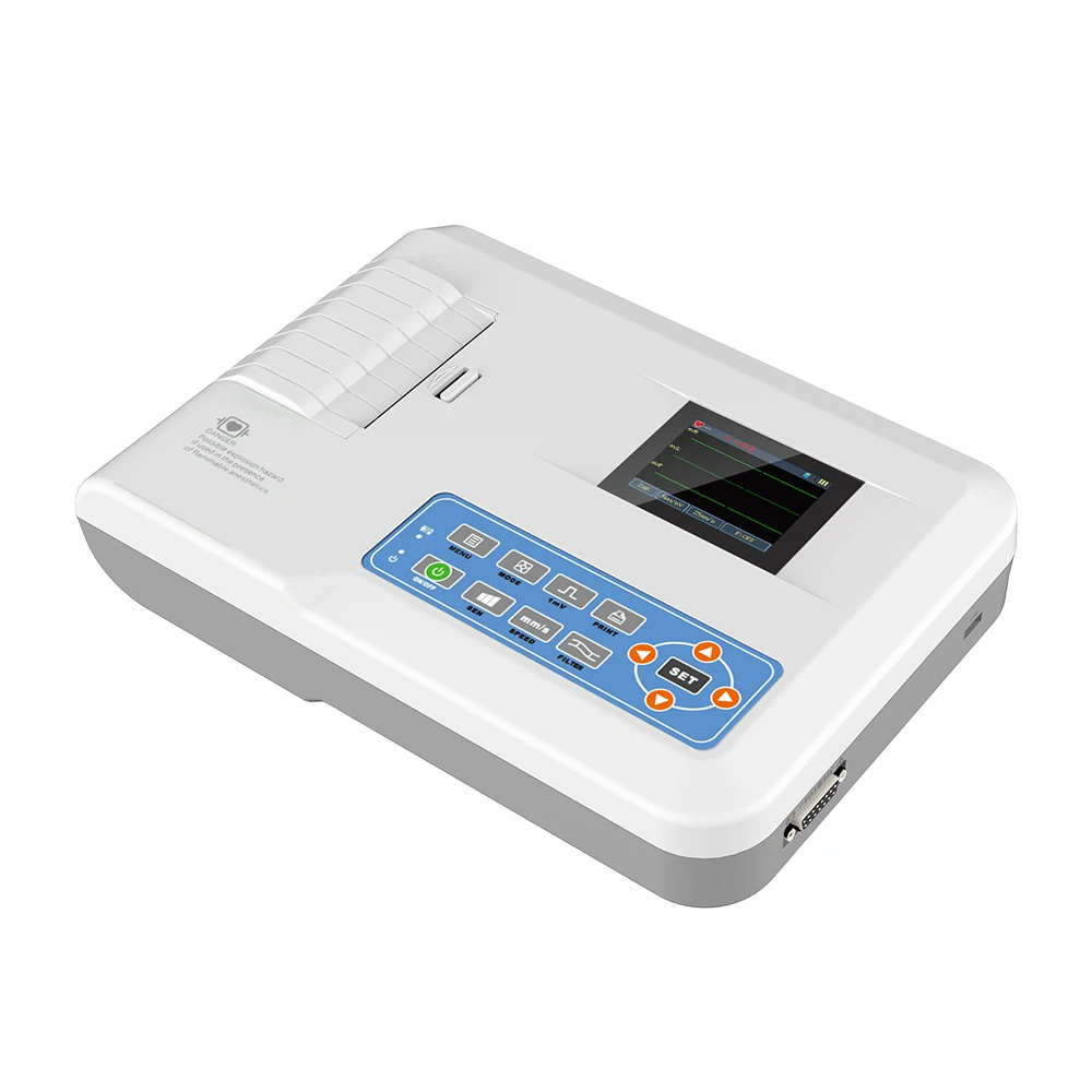 CONTEC ECG300GA Дешевые Портативный 3-канальный электрокардиограф ЭКГ машина