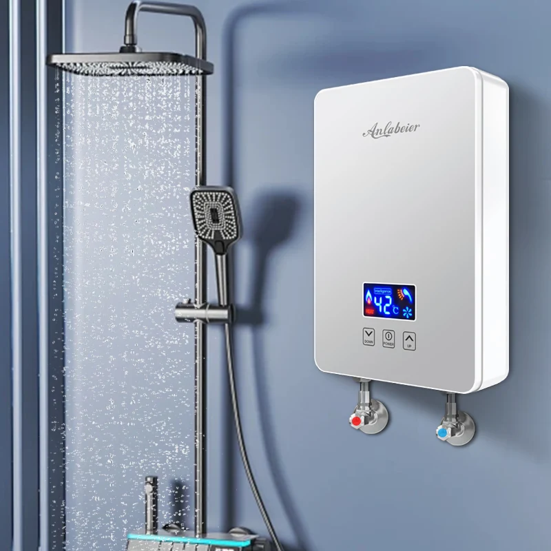 220v 6000w multipoint supply kitchen and bathroom factory price quickly heating electric tankless water heater