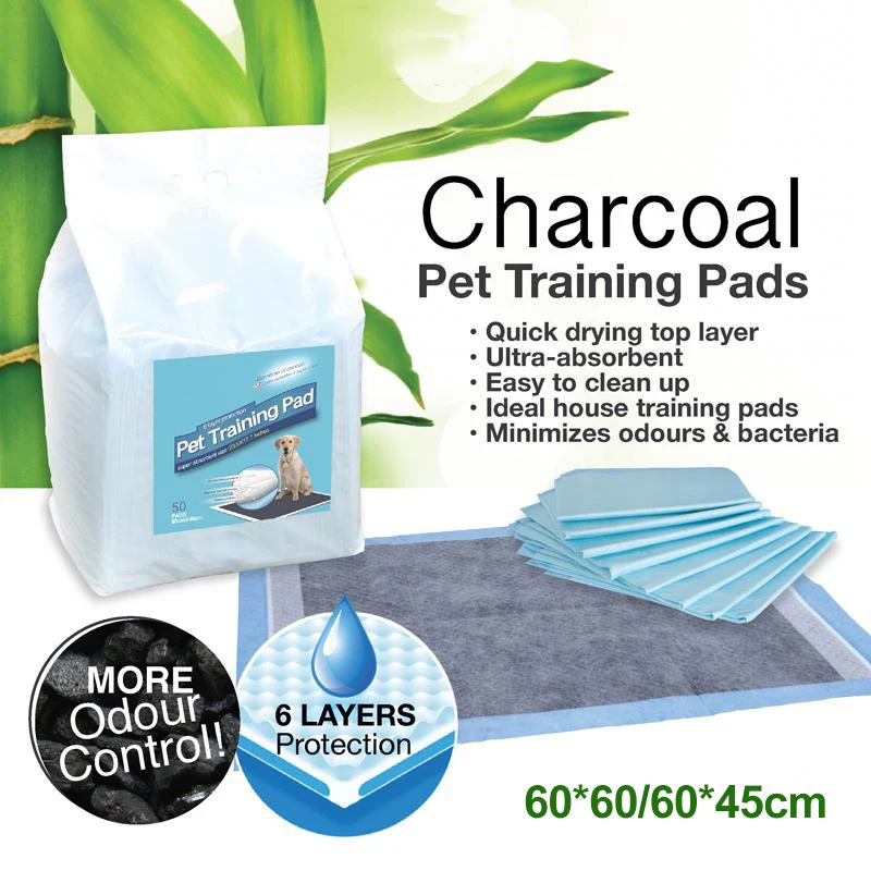 High Absorbency Urine Absorb Pet Poop Pad Bamboo Charcoal Puppy Pet Training Pad