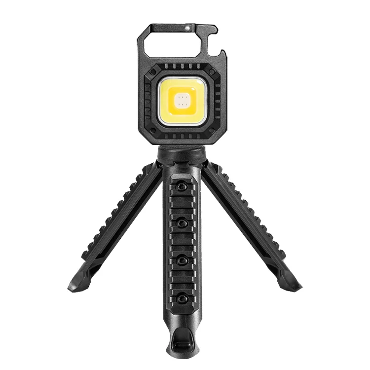 GARIDA new hot selling multi-function COB portable outdoor camping bottle opener and stents 7-mode keychain light