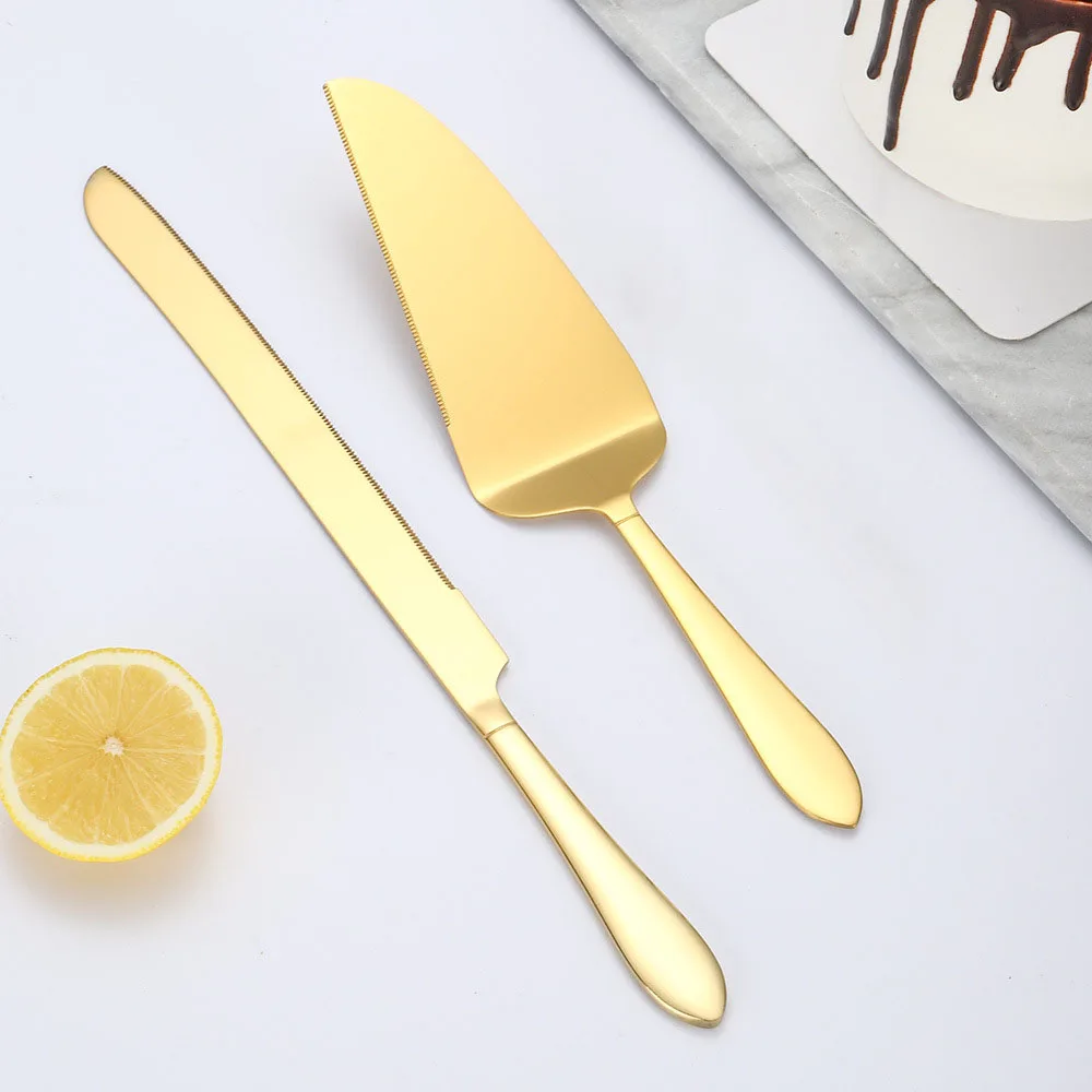 Top Quality Stainless Steel Cake Utensil Serrated Blade Cake Cutter Knife For Cut Cake