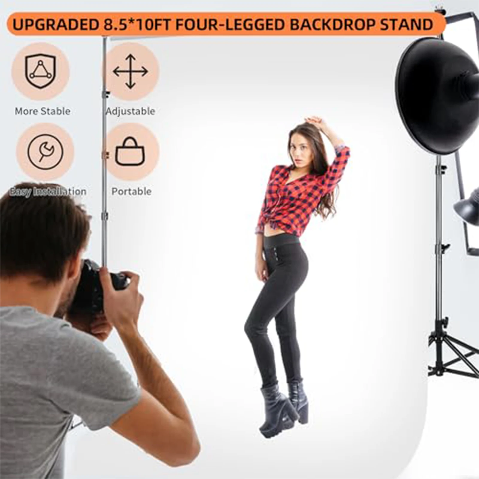 Wedding Birthday Parties Decoration Backdrop Photography Metal Portable Stand Tropod Curtain Balloon Flower s Decor Arch Bracket