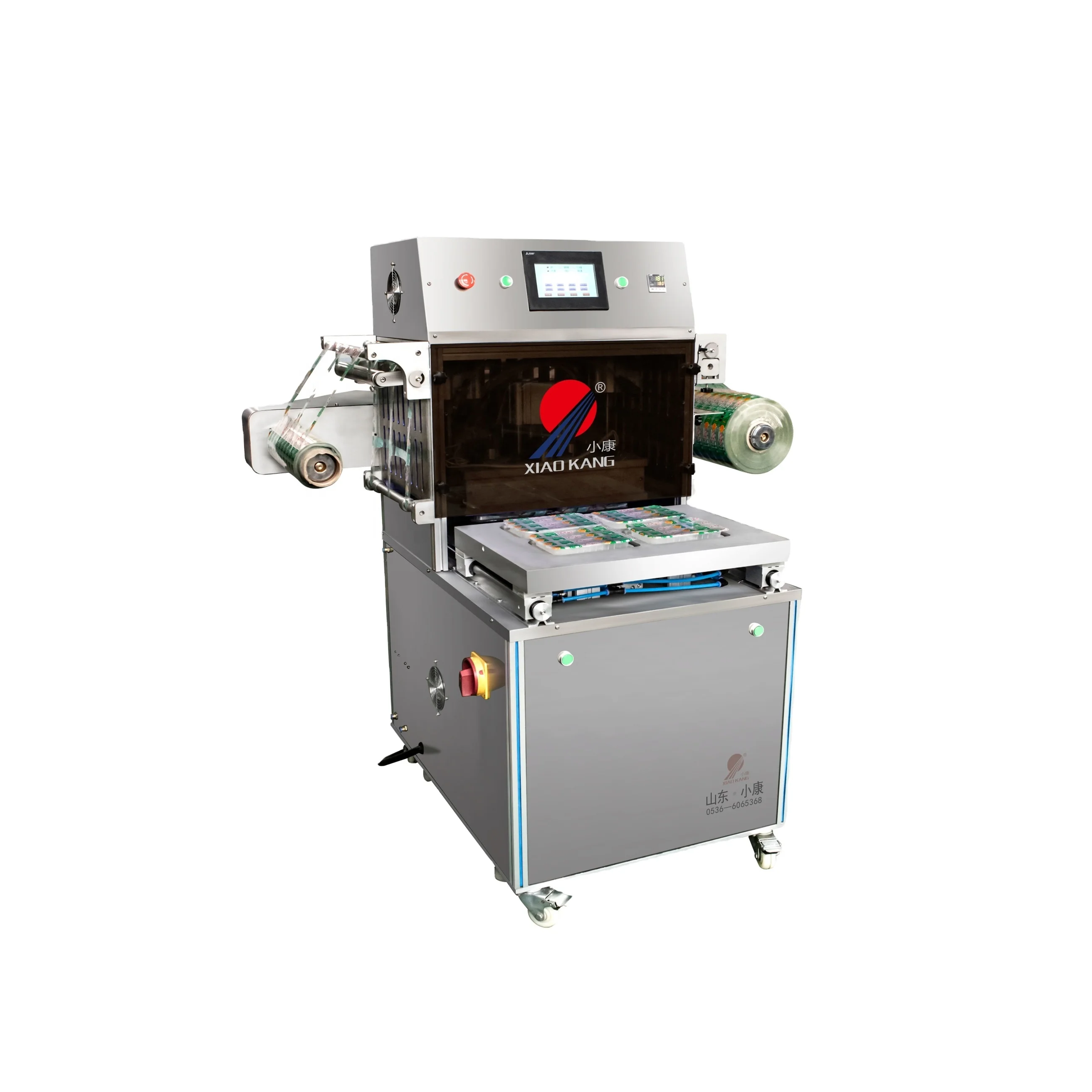 High Capacity Fresh Meat Vegetable Cooked Meal Food Tray Sealer Vaccum Sealing Machine Vacuum Packing Machine Vaccum Packer