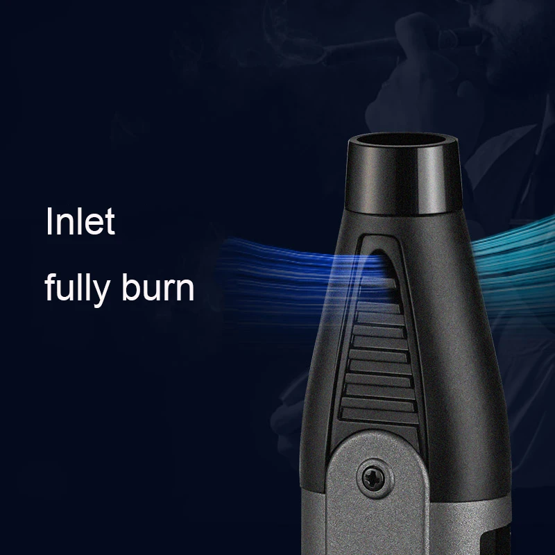 NEW High quality torch Lighter cigar kitchen culinary gas refillable BBQ torch Lighter stylish windproof jet flame