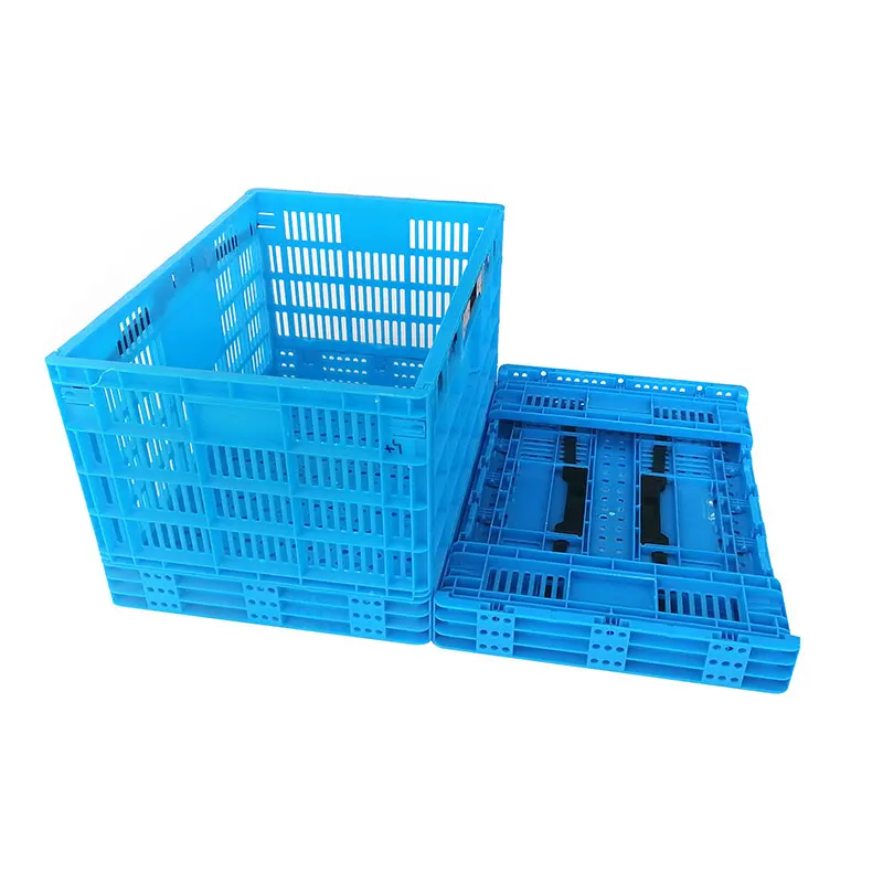 Customizable in supermarkets vegetable packing plastic Crates Plastic Foldable Crates fruit crate