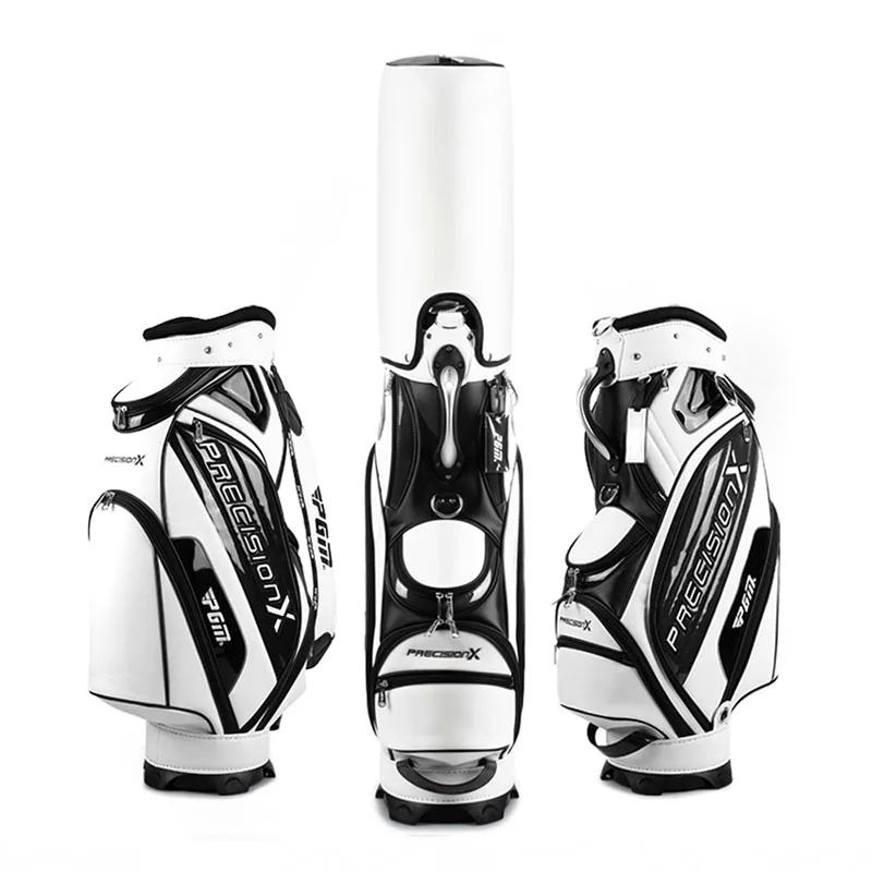 Custom LOGO High Quality Leather Golf Bag With Wheels Large Capacity Travel Golf Bag