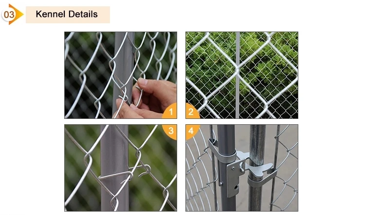 Temporary dog fence   puppy playpen cage  chain link fence  8 panels