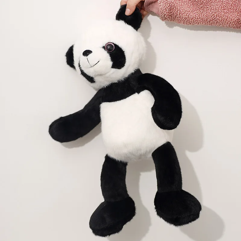 Creative and soft machine washable cuddly panda stuffed animal soft panda doll for babies