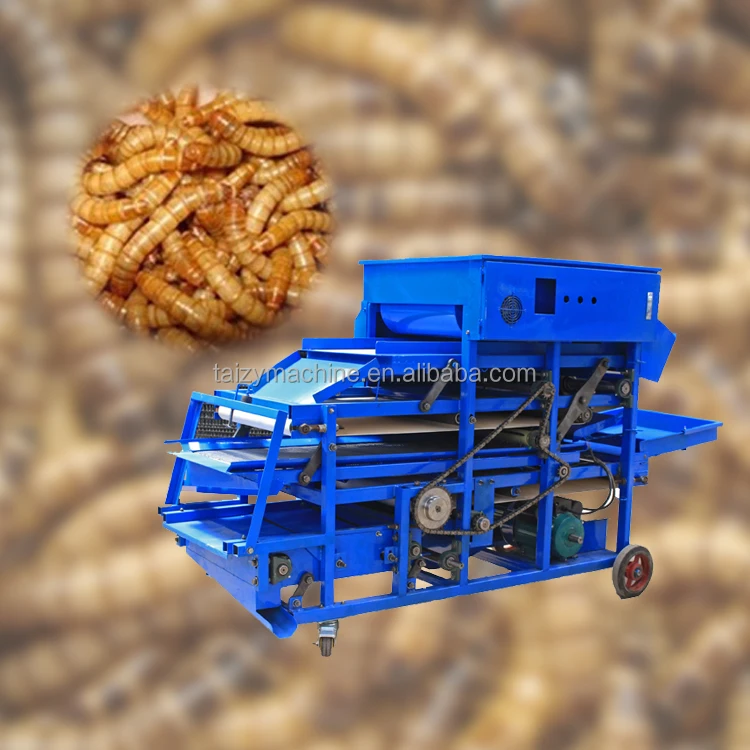 farm breeding needed mealworm sorting machine big small larva dead worm sand sorting machine