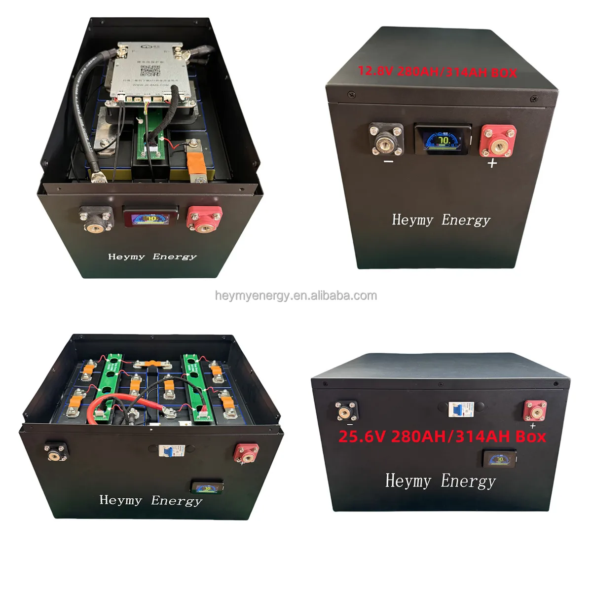 DIY 16S 280Ah 300Ah 320Ah 48V Lifepo4 Battery Box Europe Stock DIY 48V Battery Box Kit with JK PB2A16S20P inverter BMS Case
