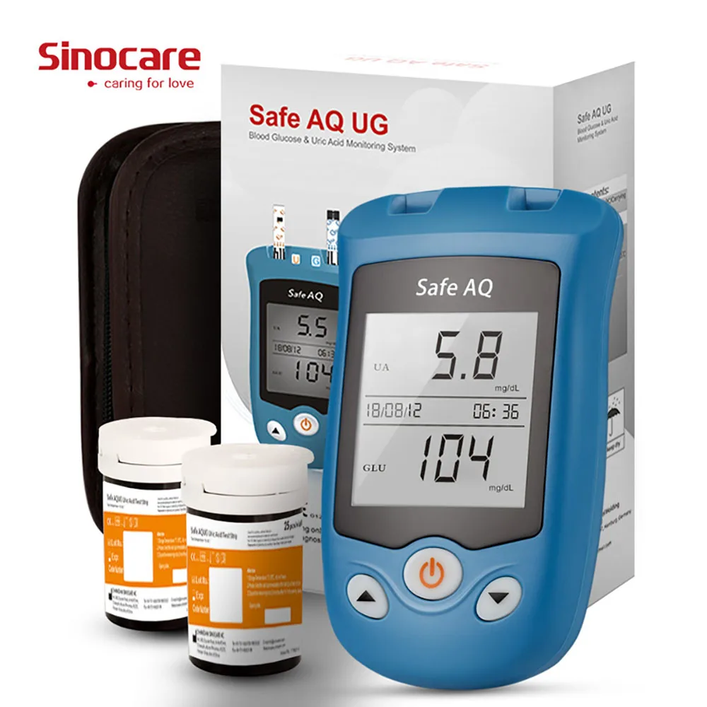 Sinocare Buy 5 получите 1 озоновый стерилизатор Бесплатный Измеритель уровня глюкозы в крови и мочевой