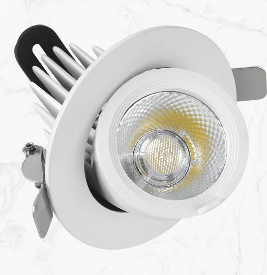 embedded adjustable stretchable 360 degree rotatable anti-dazzle cob trunk shape led ceiling spot lights for home shop office