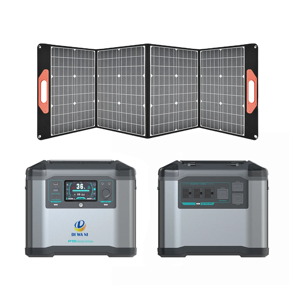 Diwani Portable Power Station 1500W Backup 1008Wh 278100Mah Power Bank For Outdoors Camping Travel Cpap Machine Emergency