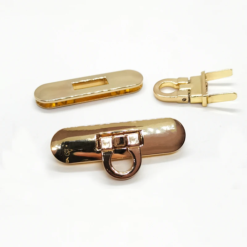 Fashion Metal Alloy Bag Accessories Snap Clasps Closure Hasp Handbag Lock for Briefcase DIY Handmade Craft
