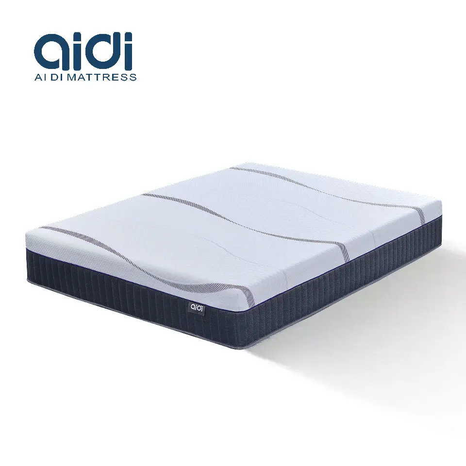 AI DI Modern Style 5 zone pocket spring mattress twin xl colchao rhombus mattress border quilt anion latex mattress