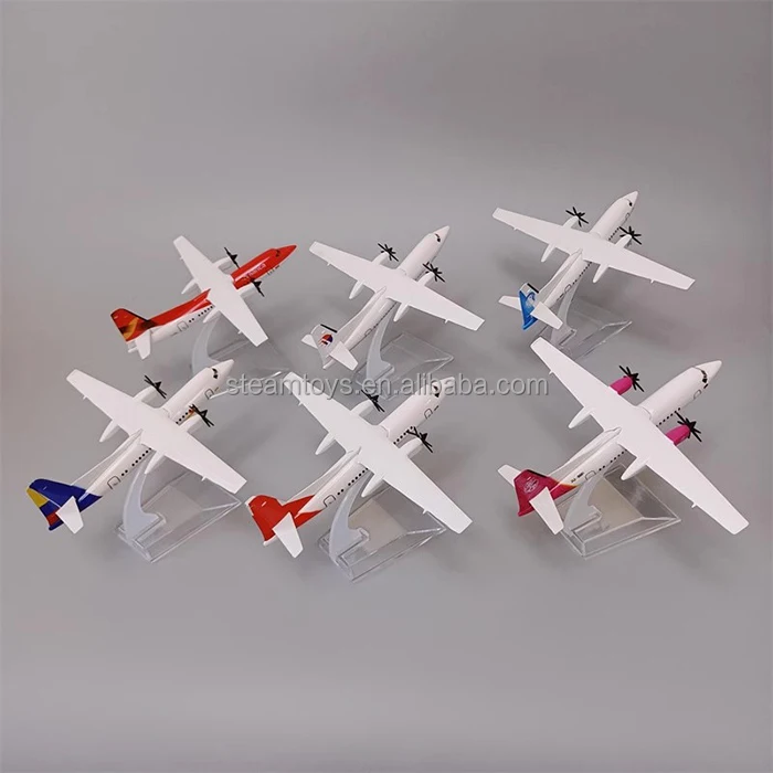 1:400 Diecast Aircraft Model Fokker FK50 Mongolia Fokker-F50 Scale Model Plane Ornaments for Shop and Wall Accept OEM