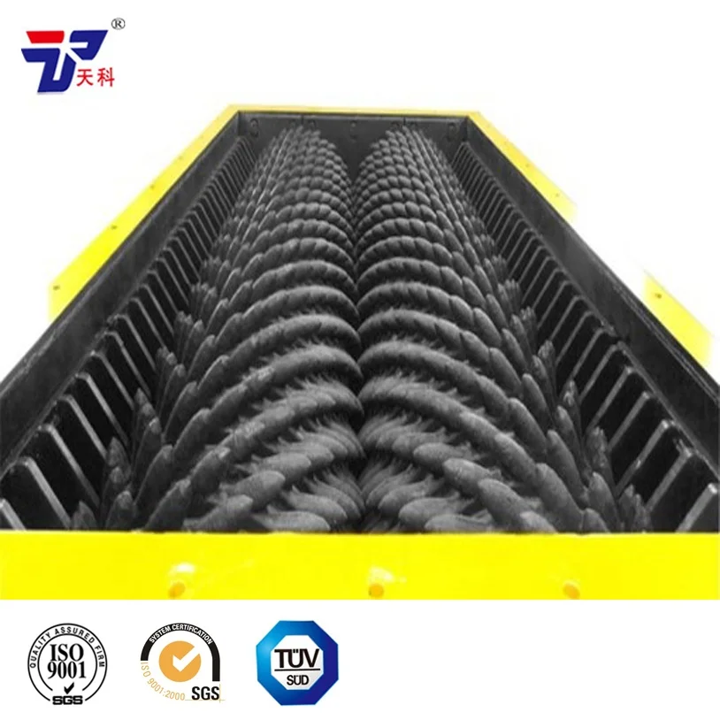 Double toothed roller grading crusher for coal mine and limestone