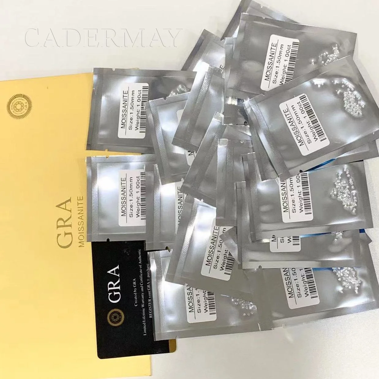 For Jewelry Production Moissanite Loose Stone Wholesale 1.0-3mm With GRA Certificate Passed Diamond Tester