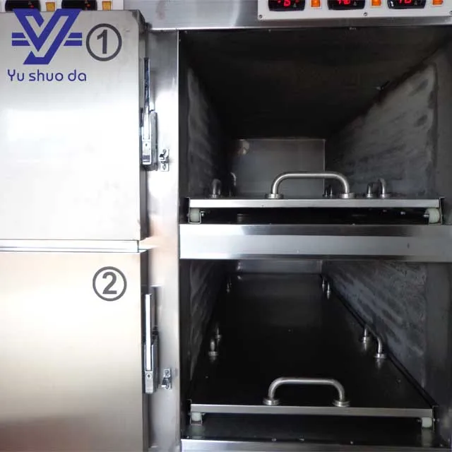 YUSHUODA stainless steel 6 bodies mortuary corpse refrigerator and freezer