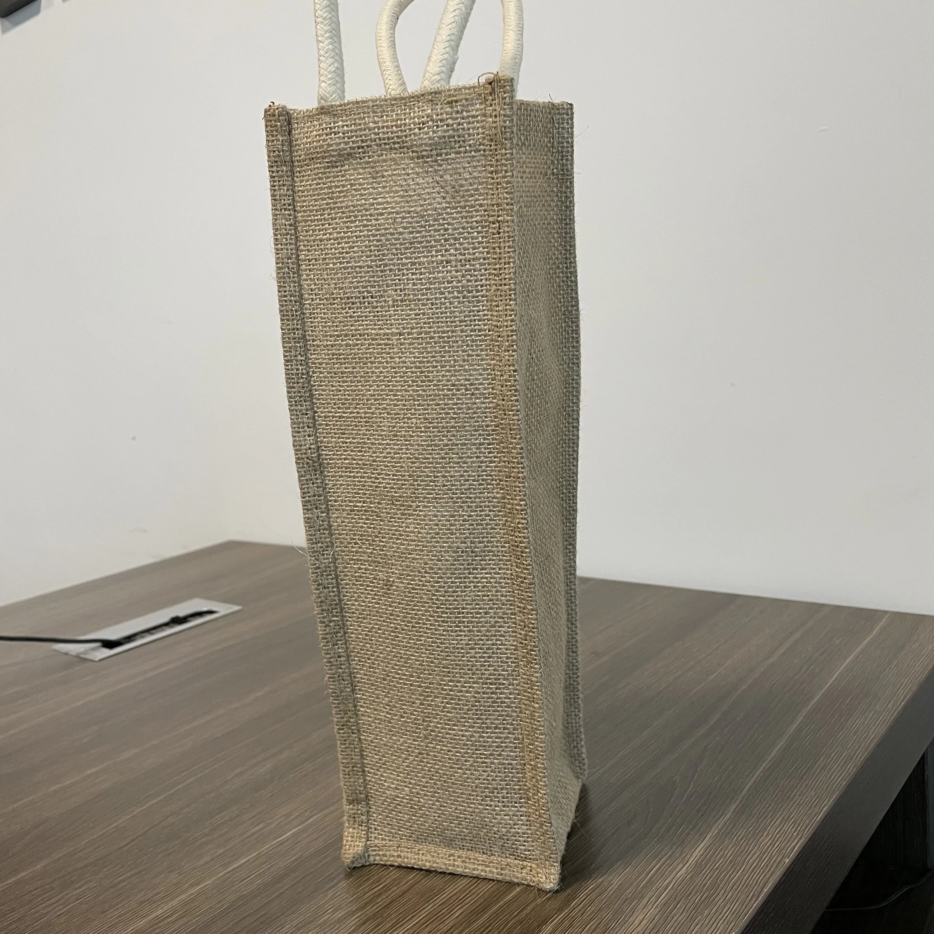 Personalized Wine Bags Jute Burlap With Logo Jute Jar Wine Bags Linen Jute Wine Bag Beer