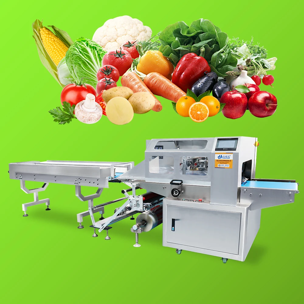 Automatic weighing labeling fruit and Vegetable pillow Packaging Machine