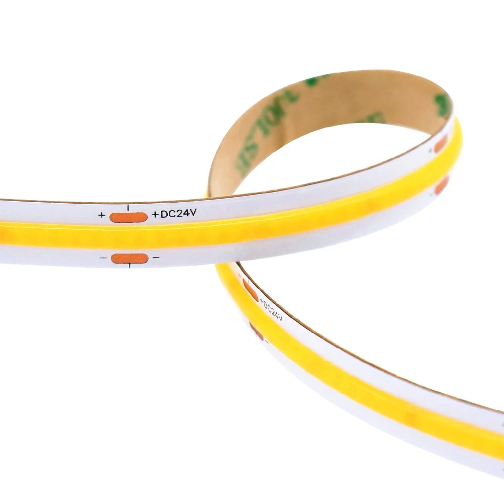 360chips/m PCB8mm led light Constant Current Cut size 50mm 2800K-6500K Color temperature Dimmable Smart COB led strip light