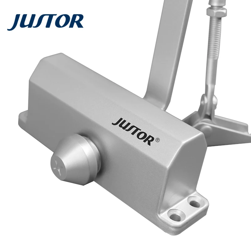 JUSTOR Wooden Door Accessories Light Duty 45KG Automatic Surface-Mounted JU-051 Hydraulic Fire Rated Door Closer