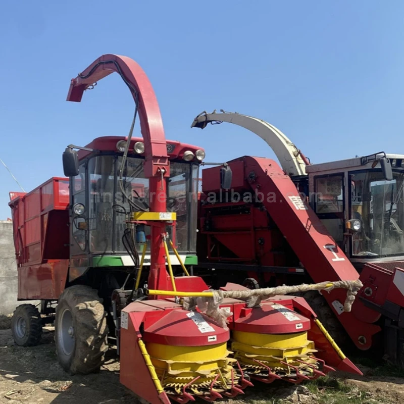 mini silage grass single row sweet corn silage harvester machine