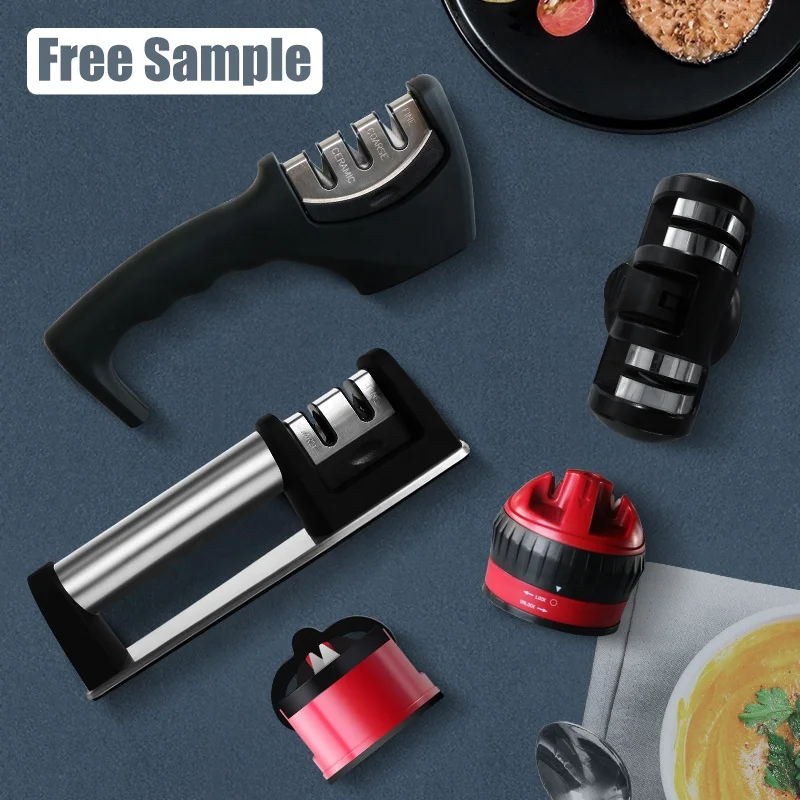 Free Sample professional multifunctional new laser fixed angle diamond manual kitchen knife sharpener