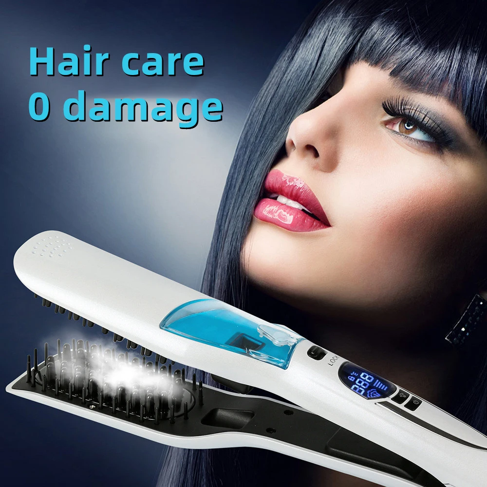 Mini Laser  Professional Heat new flat iron hair straightener with teeth Private Label Hair Straightener