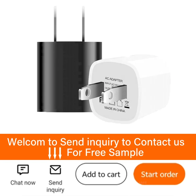 brand compact smart chip 5w usb charging brick 2.0 fast charging 5v1a adapter us cell phone chargers for android