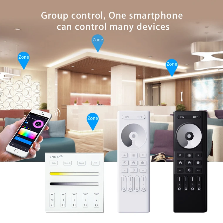 Профессиональный rgb двойной белый 24 В 2835smd zigbee wifi 2 4G tuya приложение Светодиодная лента для умного ландшафтного освещения