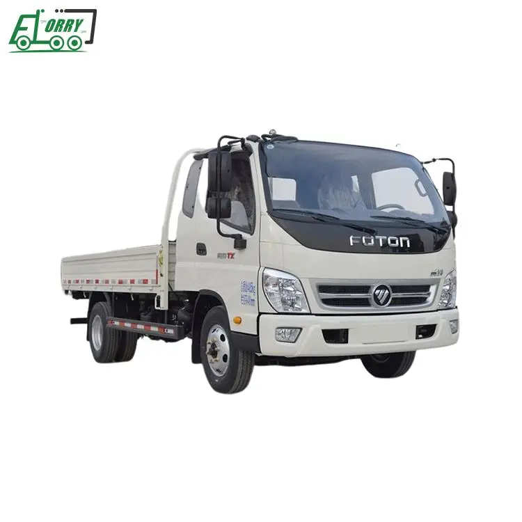 Mini Cargo Truck Foton 4-7T Light Truck OLLIN TX Left Rudder Foton Diesel  Light Cargo Truck