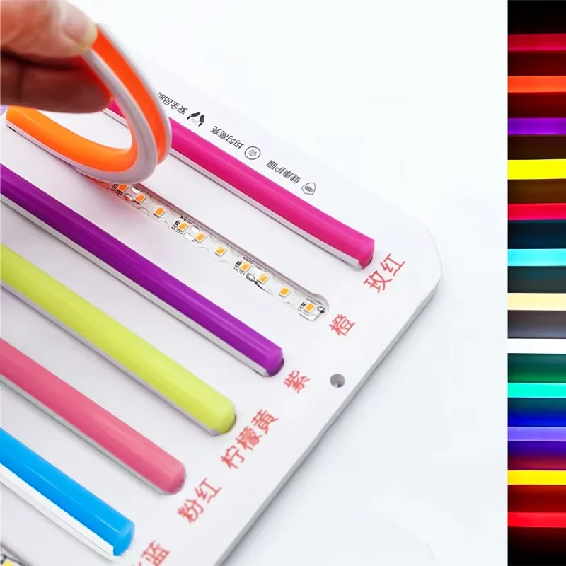 Silicone Rope Strip Flex Led Neon Light  6mm 8mm 12mm separated silicone led neon tube flex strips light for Decorative logo